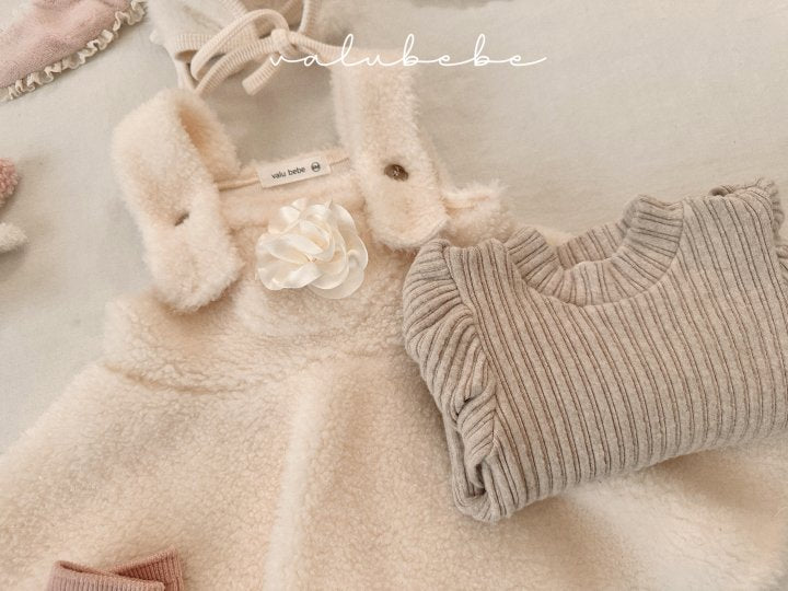 【valubebe】 Flower Dumbell overall Skirt (Bebe)