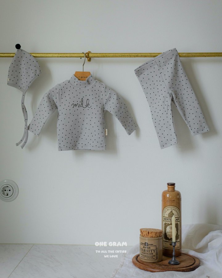 【one gram】 Milk top and bottom set  ※クーポン使用で表示価格よりさらに10%OFF！9月30日（火）23：59まで！クーポンコード：spt10