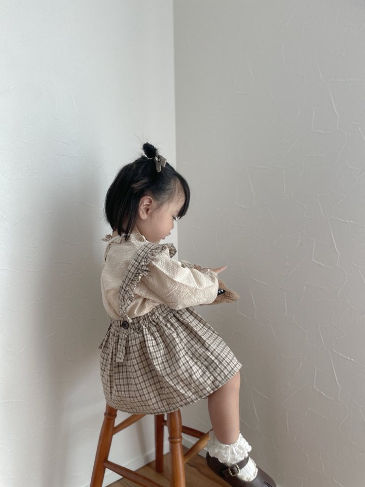 【mimi market】 Check over all rompers