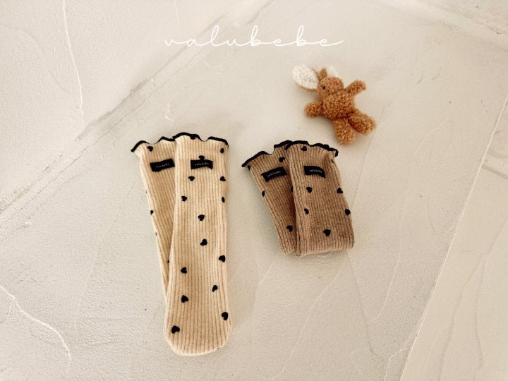【valubebe】 Heart Heart Doll socks (Bebe)