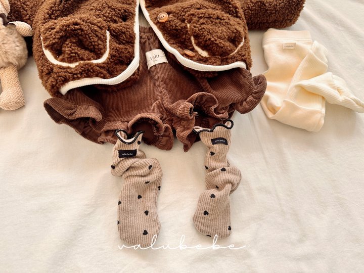 【valubebe】 Heart Heart Doll socks (Bebe)