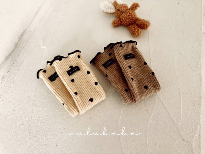 【valubebe】 Heart Heart Doll socks (Bebe)