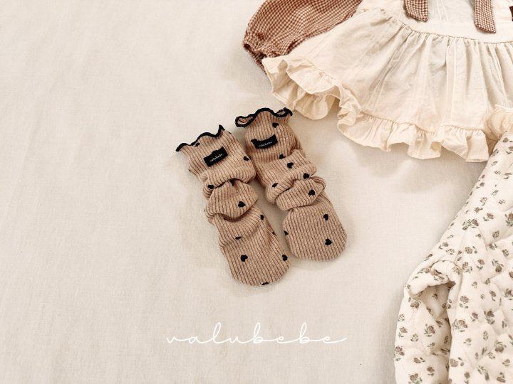 【valubebe】 Heart Heart Doll socks (Bebe)