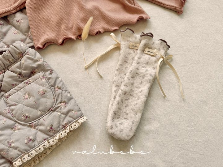 【valubebe】 Floral Dol Dol socks (Baby)