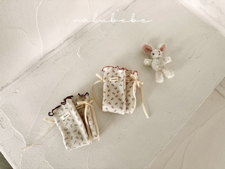 【valubebe】 Floral Dol Dol socks (Baby)