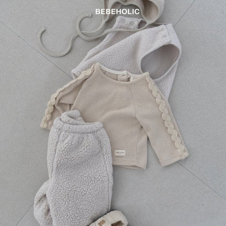 【bebeholic】 Wave sleeve T-shirts