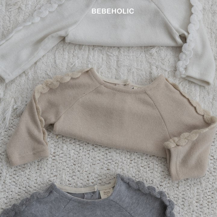 【bebeholic】 Wave sleeve T-shirts