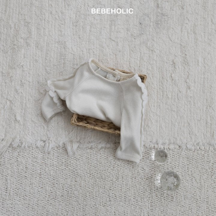 【bebeholic】 Wave sleeve T-shirts
