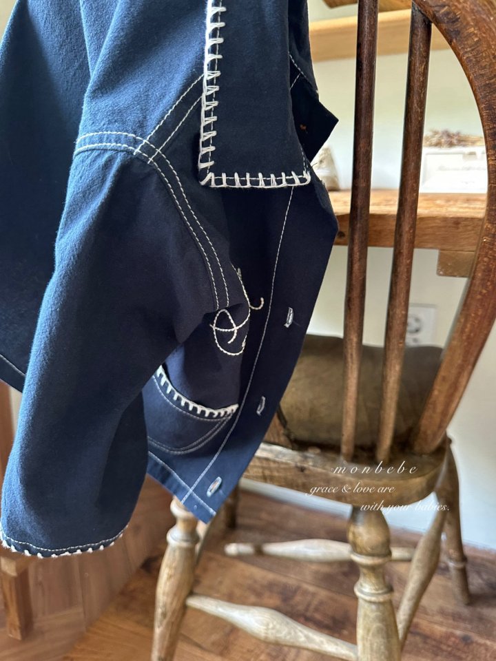【monbebe】 Good luck stitch jacket