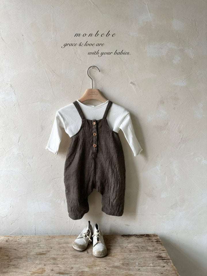 【monbebe】 Pino overall pants