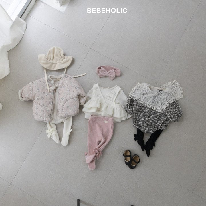 【bebeholic】 Ribbon foot leggings