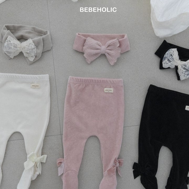 【bebeholic】 Ribbon foot leggings