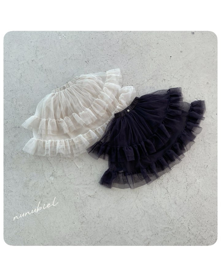【nunubiel】 mesh skirt