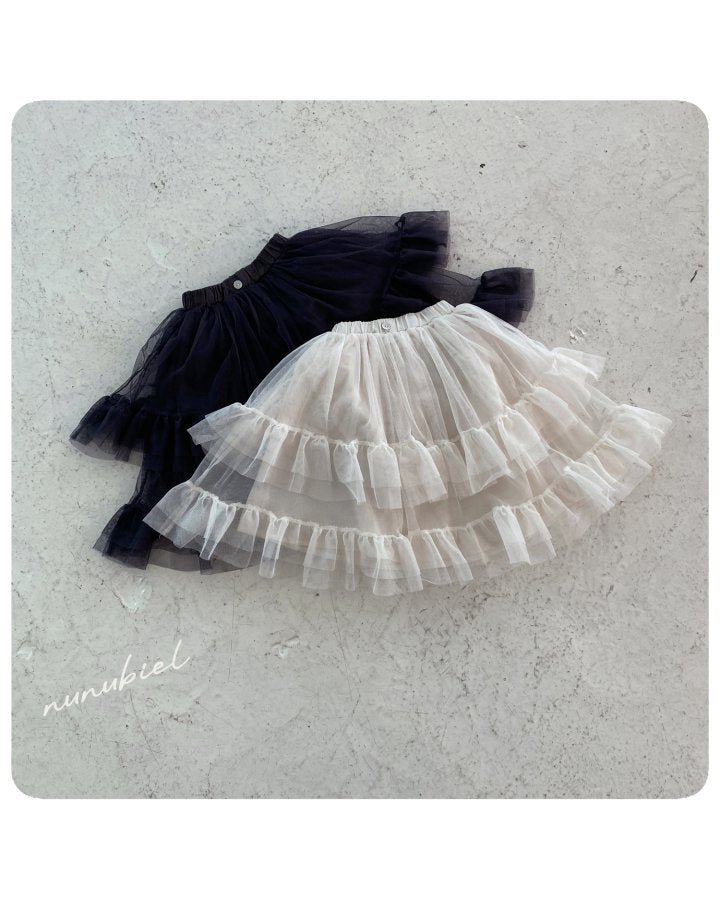 【nunubiel】 mesh skirt