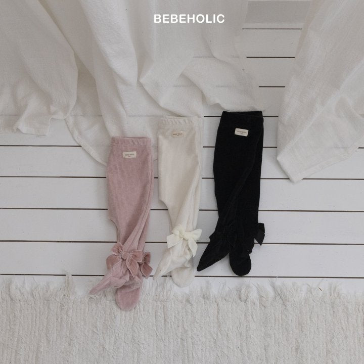 【bebeholic】 Ribbon foot leggings
