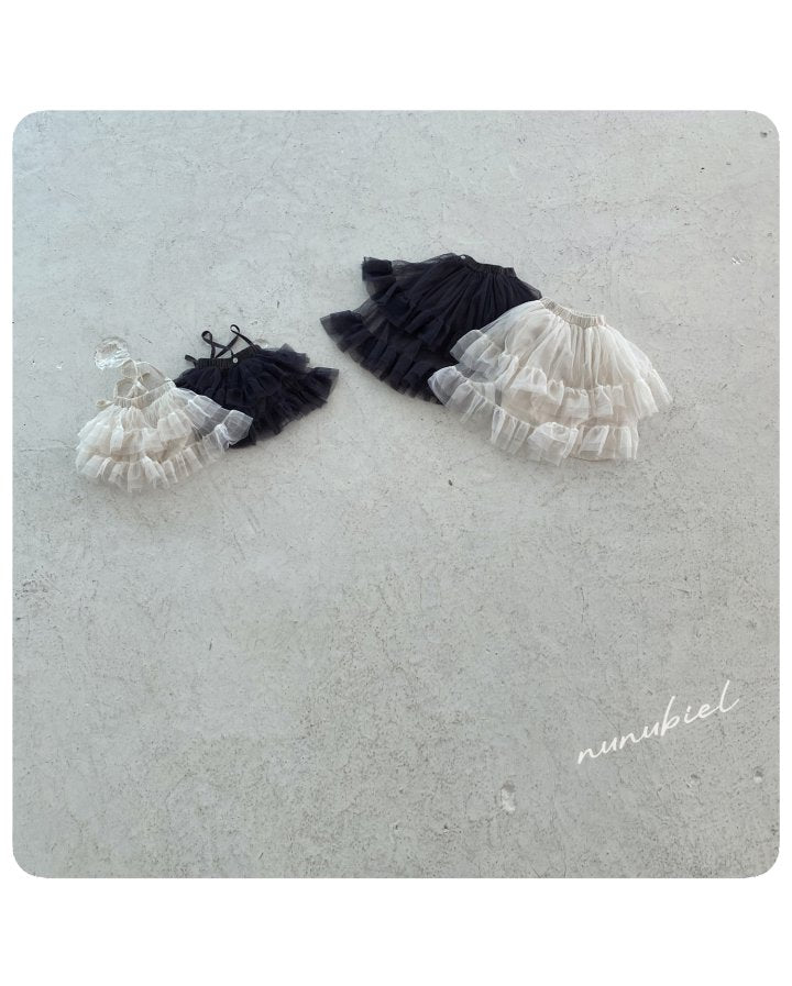 【nunubiel】 mesh skirt