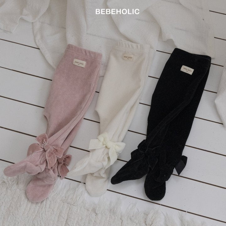 【bebeholic】 Ribbon foot leggings
