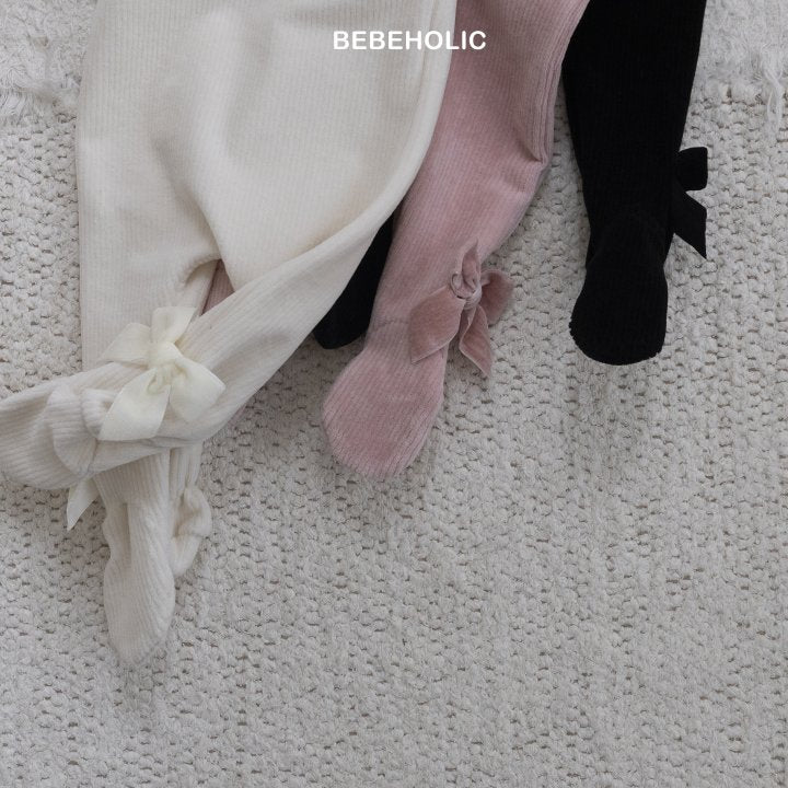 【bebeholic】 Ribbon foot leggings