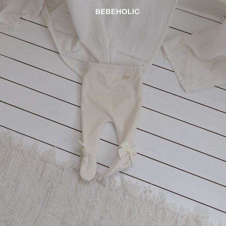 【bebeholic】 Ribbon foot leggings