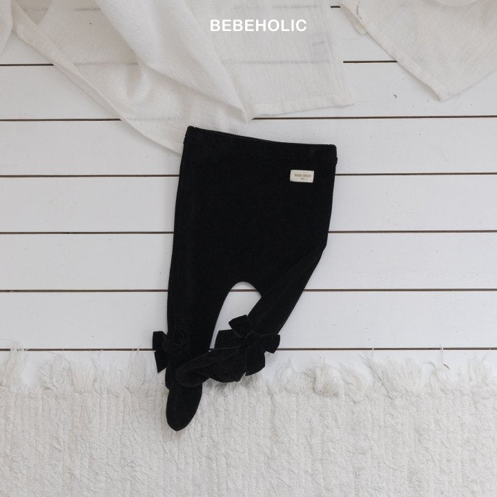 【bebeholic】 Ribbon foot leggings