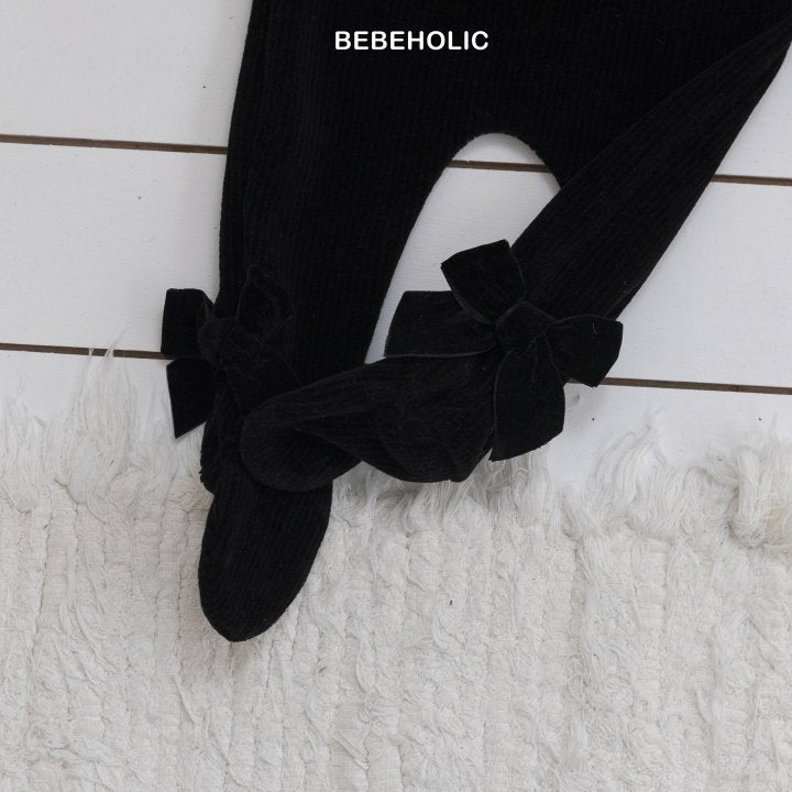 【bebeholic】 Ribbon foot leggings
