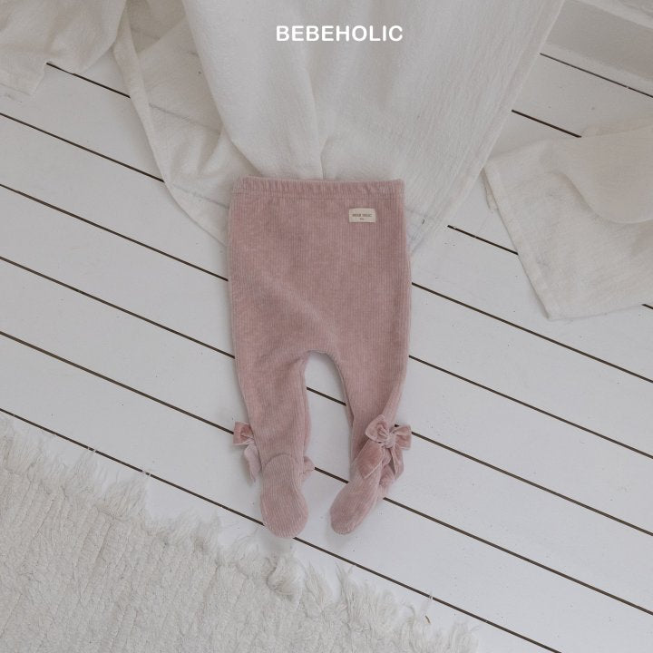 【bebeholic】 Ribbon foot leggings