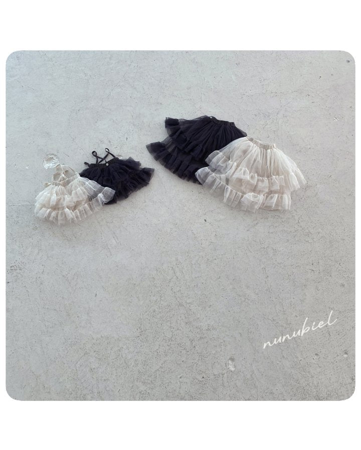 【nunubiel】  bebe mesh skirt