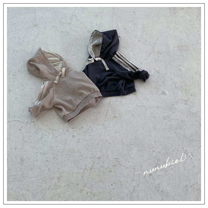 【nunubiel】 lace hood t-shirts