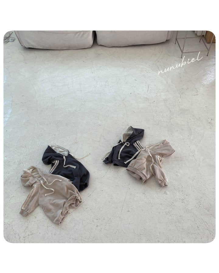 【nunubiel】 lace hood romper