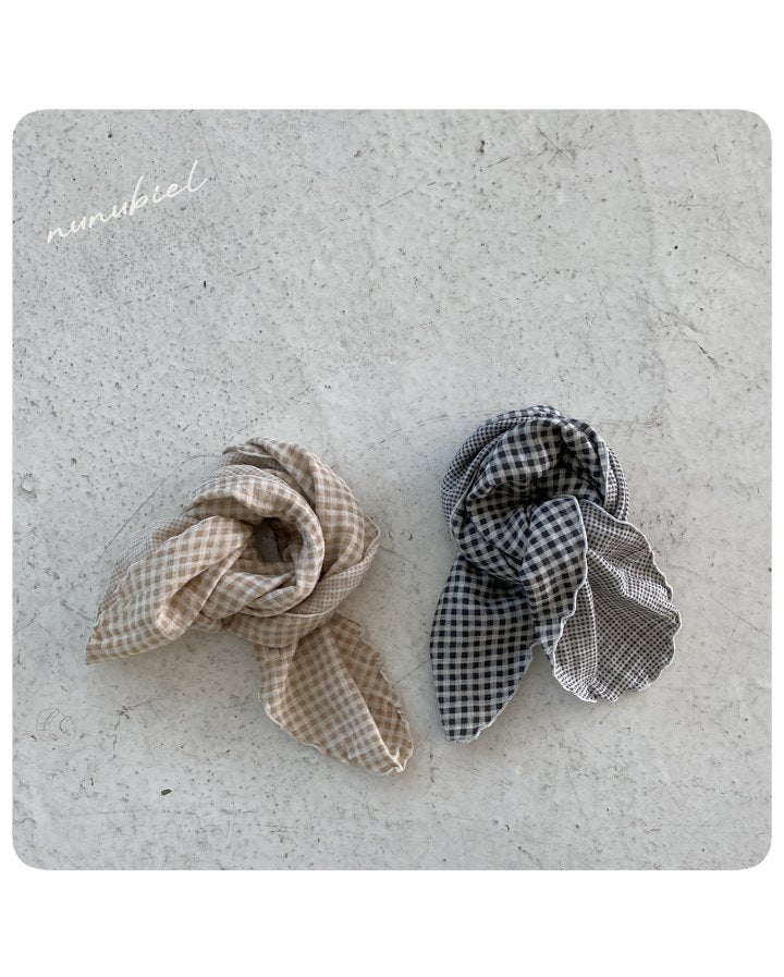 【nunubiel】 check scarf