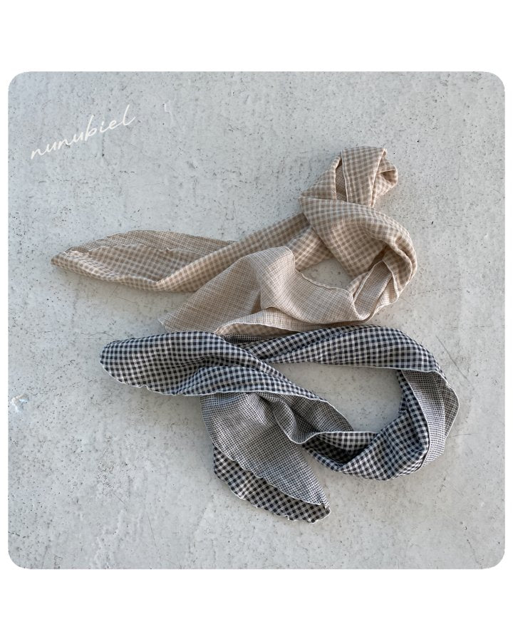 【nunubiel】 check scarf