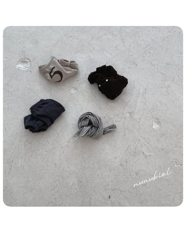 【nunubiel】 check scarf