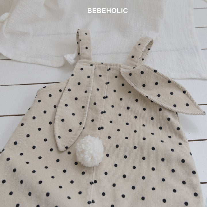【bebeholic】 Rabbit overall Suit