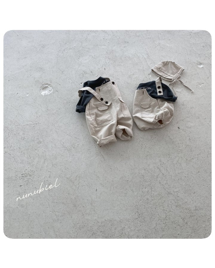 【nunubiel】 pocket denim suspender
