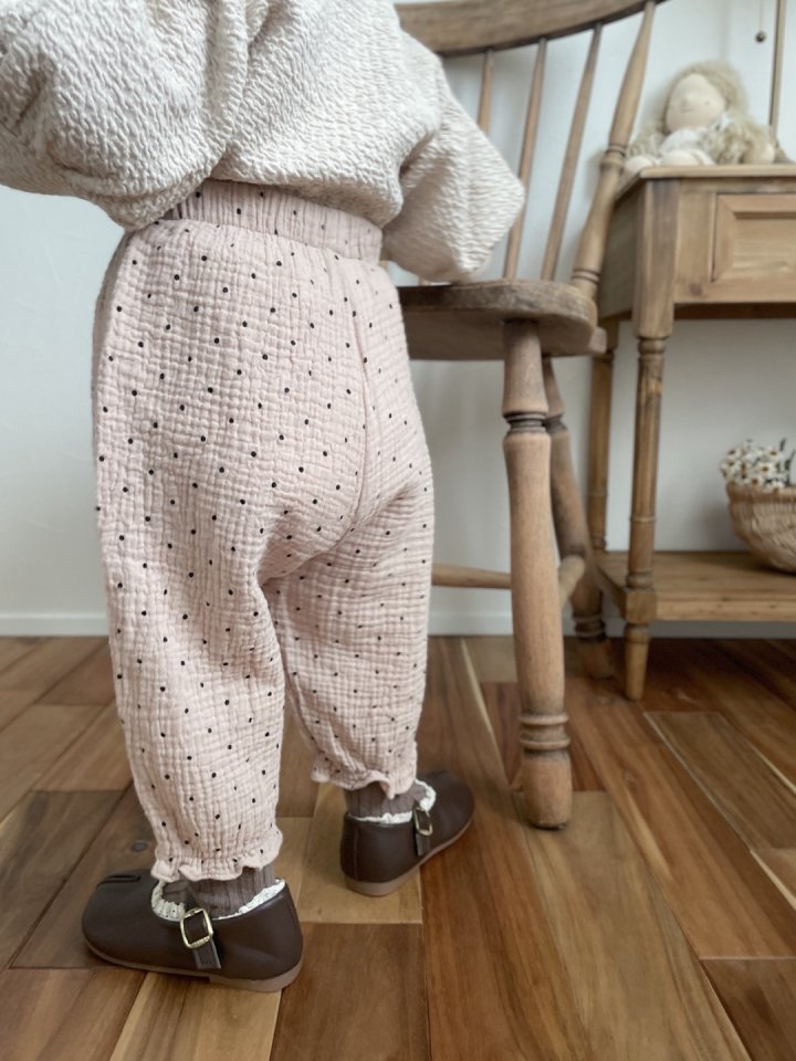 【mimi market】 Dot Frill Pants