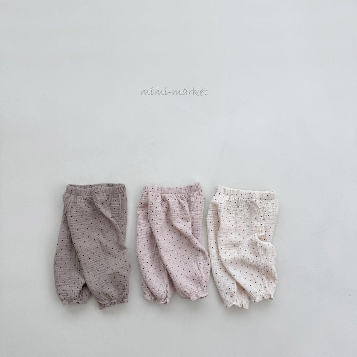 【mimi market】 Dot Frill Pants