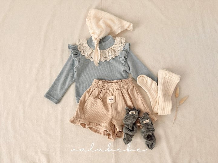 【valubebe】 Coco Shirring Wing T-shirt