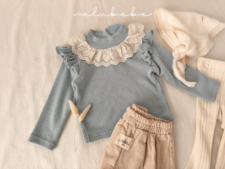 【valubebe】 Coco Shirring Wing T-shirt