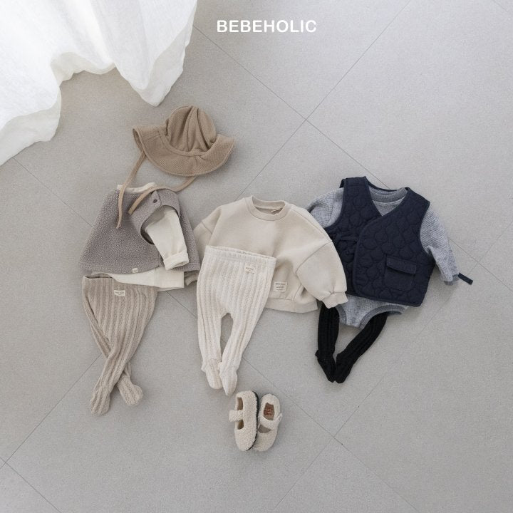 【bebeholic】 Leather foot leggings