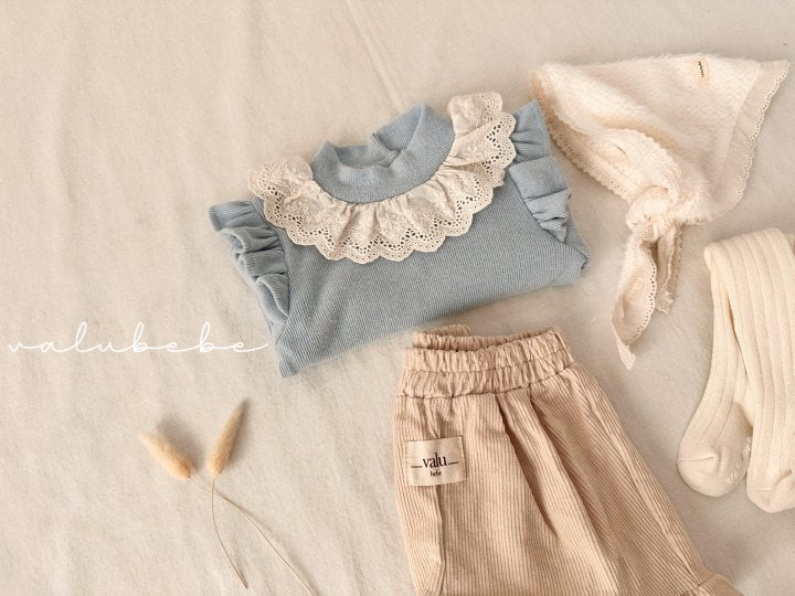 【valubebe】 Coco Shirring Wing T-shirt