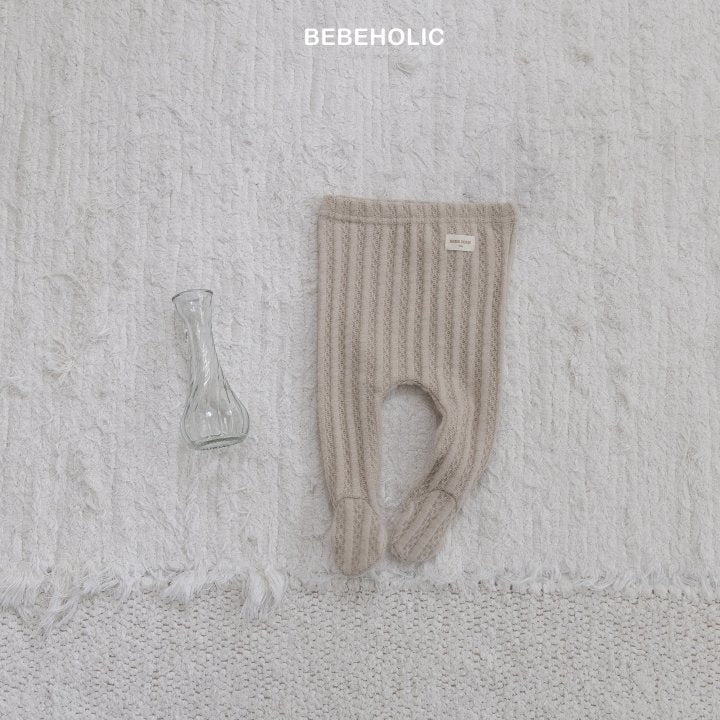 【bebeholic】 Leather foot leggings
