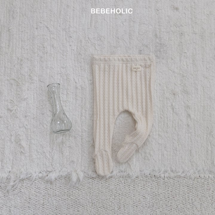 【bebeholic】 Leather foot leggings