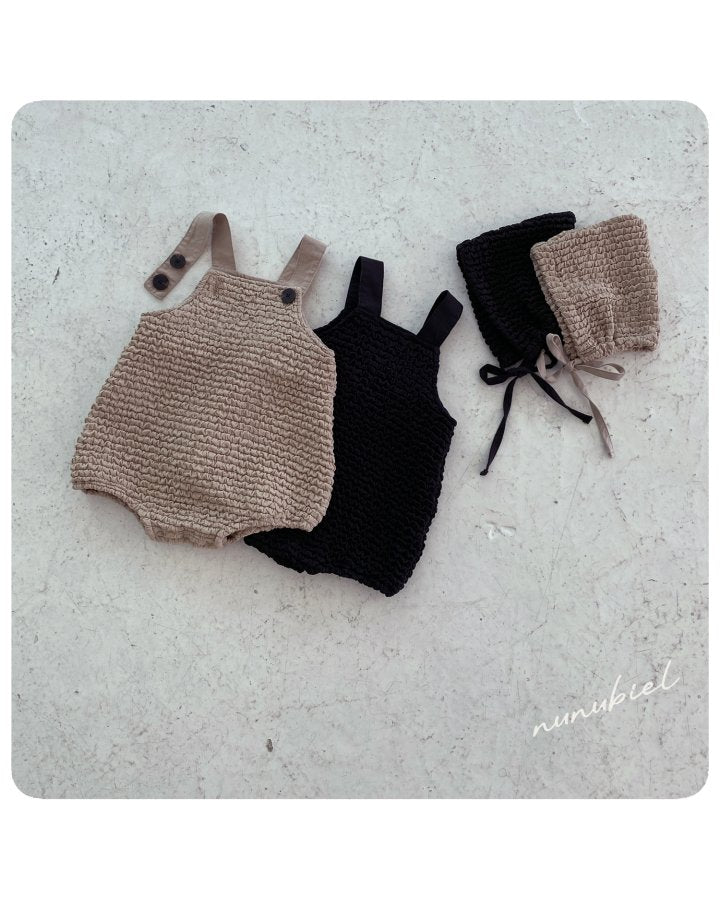 【nunubiel】 blergy romper & bonnet