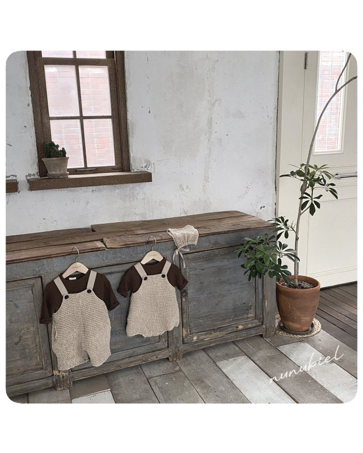 【nunubiel】 blergy romper & bonnet