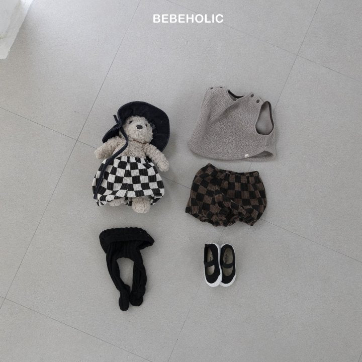 【bebeholic】 Dart check pants