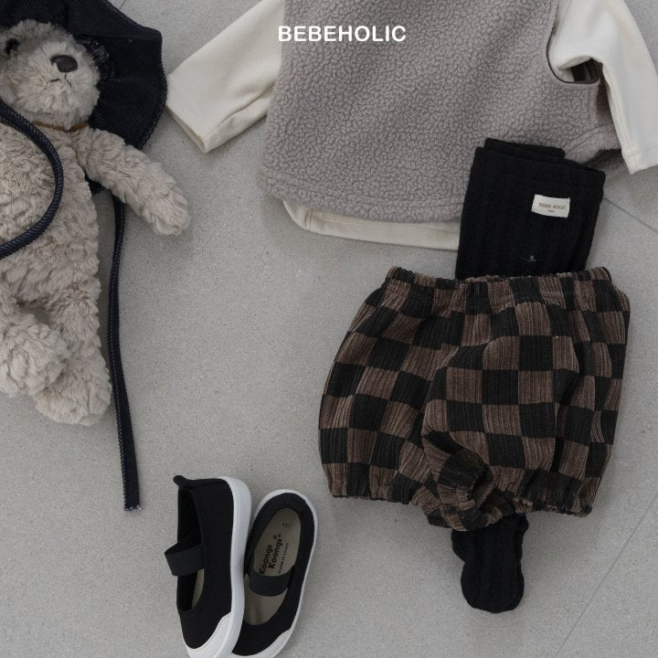 【bebeholic】 Dart check pants