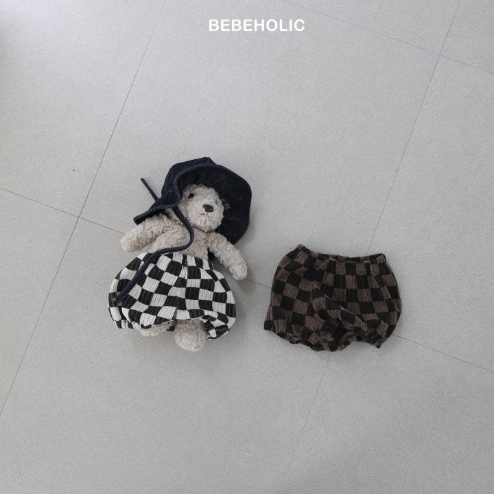 【bebeholic】 Dart check pants