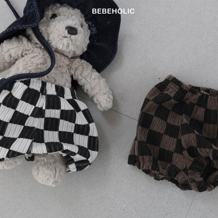 【bebeholic】 Dart check pants