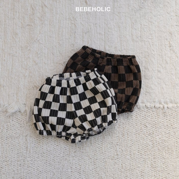 【bebeholic】 Dart check pants