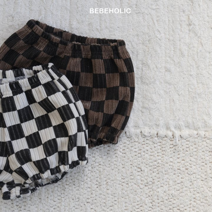 【bebeholic】 Dart check pants